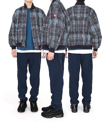 Cav Empt SS21 Indigo Plaid Denim Jacket with Shoulder Embroidery Unisex. CES19JK11 Shop Cav Empt SS21 Indigo Plaid Denim Jacket with Shoulder Embroidery Unisex. CES19JK11