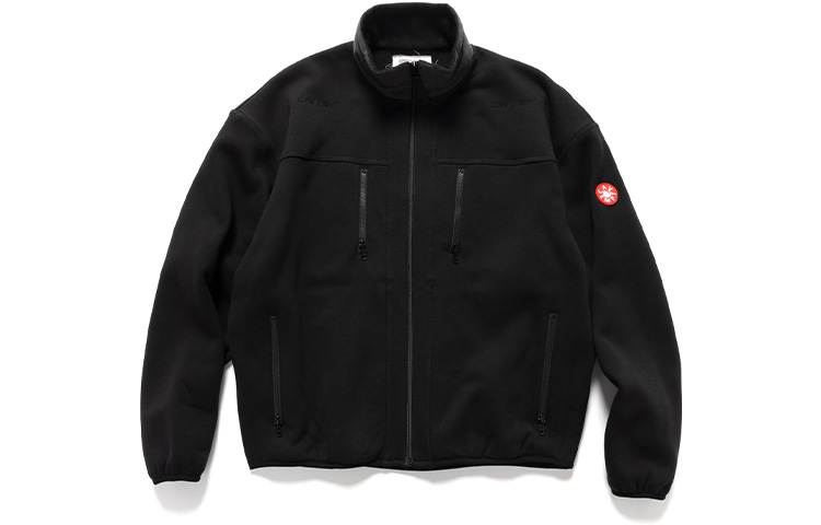 Cav Empt SS21 Logo High-Neck Zip-Up Loose Jacket Black () CES19CS25
