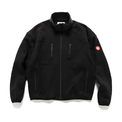 Cav Empt SS21 Logo High-Neck Zip-Up Loose Jacket Black () CES19CS25