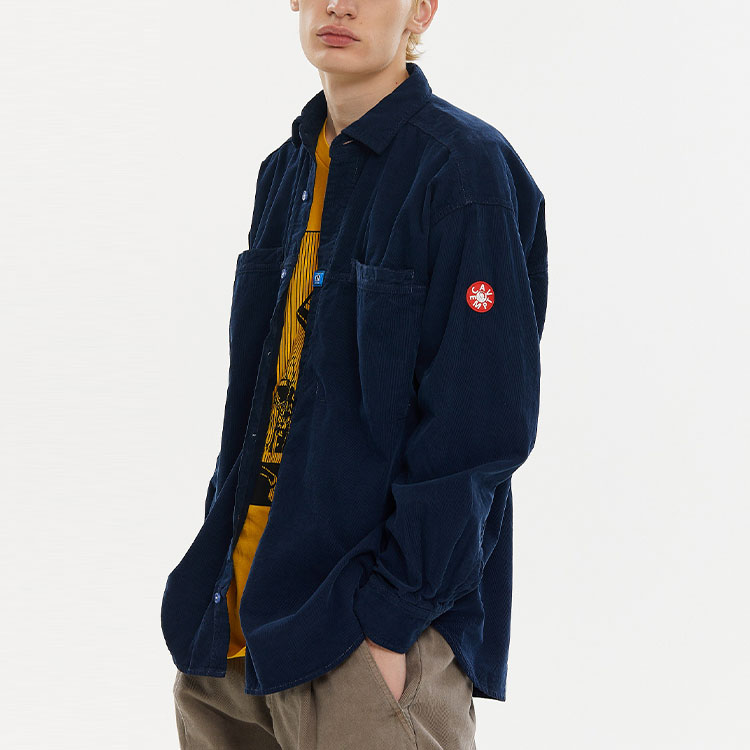 Purchase Cav Empt SS21 标志印花长袖衬衫 男女同款 蓝色 CES19SH01