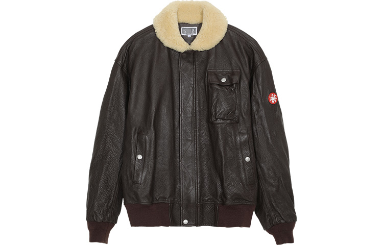 Cav Empt SS21 Loose Fit Shearling Jacket Brown () CES19JK01