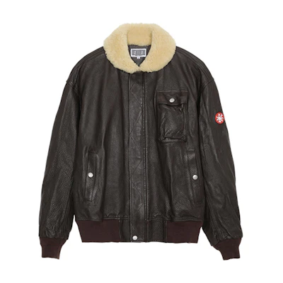 Cav Empt SS21 Loose Fit Shearling Jacket Brown () CES19JK01