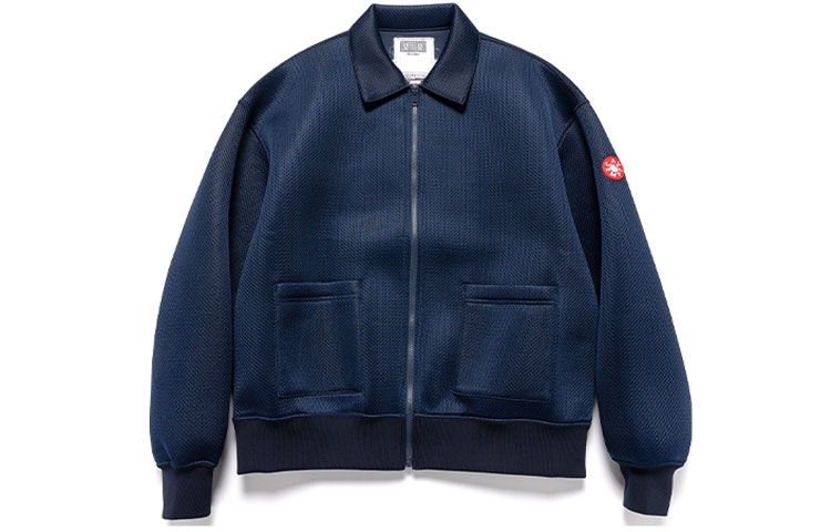 Cav Empt SS21 Mesh Zip Jacket Navy Blue Outerwear CES19JK18