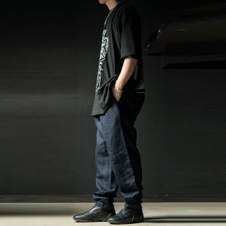 Details for Cav Empt SS21 Celana Jeans Wide-Leg Fit Santai Denim. CES19PT04
