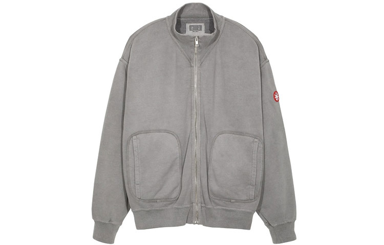 Cav Empt SS21 Silicone Patch Zip-Up Jacket Grey () CES19CS06