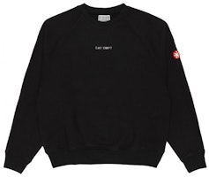 Cav Empt SS21 Small Logo Sweatshirt Unisex Couple Style Black. CES19CS07-2 Cav Empt SS21 Small Logo Sweatshirt Unisex Couple Style Black. CES19CS07-2
