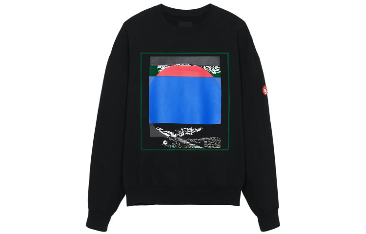 Cav Empt SS21 Sunset Graphic Crewneck Sweatshirt Black CES19CS02