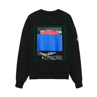 Cav Empt SS21 Sunset Graphic Crewneck Sweatshirt Black CES19CS02