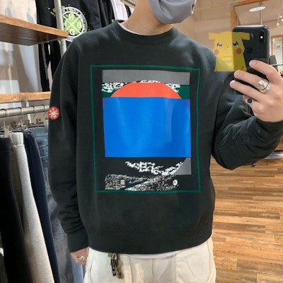 Cav Empt SS21 Sunset Graphic Crewneck Sweatshirt Black CES19CS02 Shop Cav Empt SS21 Sunset Graphic Crewneck Sweatshirt Black CES19CS02