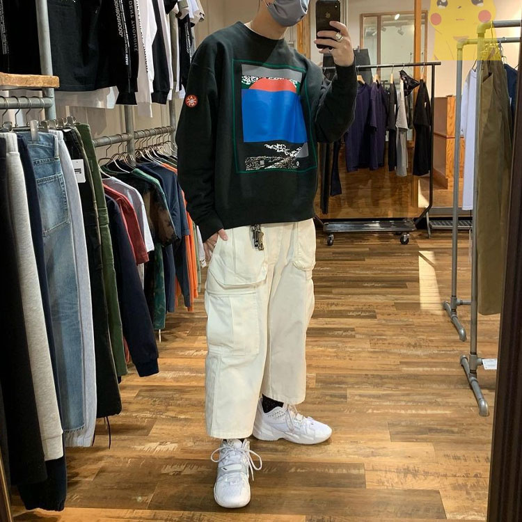 Purchase Cav Empt SS21 サンセットグラフィック クルーネック スウェットシャツ ブラック CES19CS02