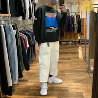 Purchase Cav Empt SS21 日落圖案黑色圓領衛衣 CES19CS02