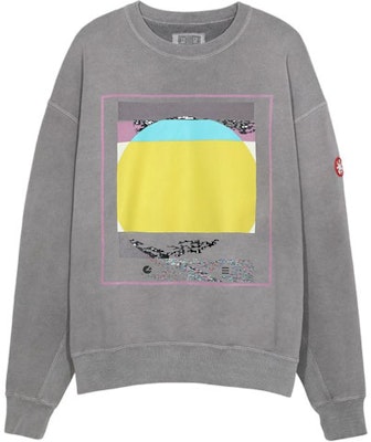 Cav Empt SS21 Sunset Graphic Crewneck Sweatshirt Grey . CES19CS02-2 Order Cav Empt SS21 Sunset Graphic Crewneck Sweatshirt Grey . CES19CS02-2