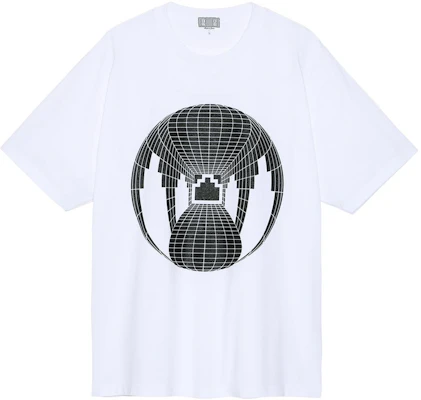 Cav Empt SS22 Geometric Print Crewneck Casual T-Shirt White Tee CES22T01 Buy Cav Empt SS22 Geometric Print Crewneck Casual T-Shirt White Tee CES22T01