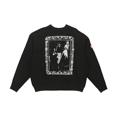 Cav Empt SS22 Movie Print Unisex Crewneck Pullover Sweatshirt Black CES21CS01