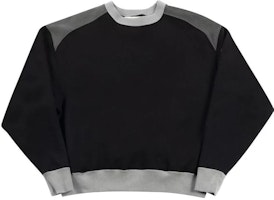 Cav Empt SS22 Panel Shoulder Colorblock Pullover Sweatshirt Black/Grey Men. CES20CS14-BLAC Cav Empt SS22 Panel Shoulder Colorblock Pullover Sweatshirt Black/Grey Men. CES20CS14-BLAC
