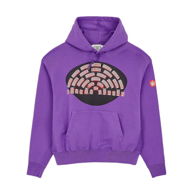 Cav Empt SS22 Purple Graphic Print Pullover Hoodie CEC21CS06