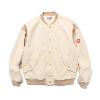 Cav Empt SS23 Beige Varsity Collar Long Sleeve Jacket CES23JK12