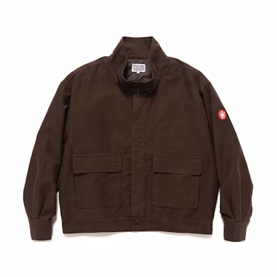 Cav Empt SS23 Brown High-Neck Jacket with Large Pockets Outerwear CES22JK08