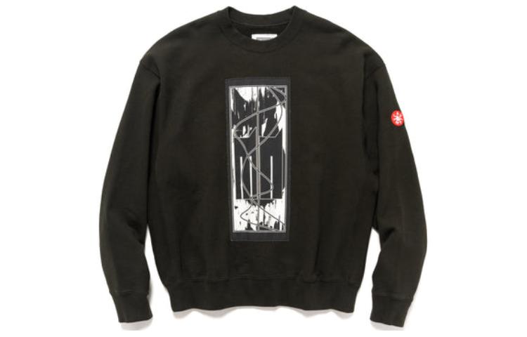 Cav Empt SS23 Logo Print Long-Sleeve Crewneck Sweatshirt Black () CES23CS02