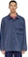 Sizing Cav Empt SS23 Navy Long Sleeve Shirt with Chest Pocket for Men. CES22SH02