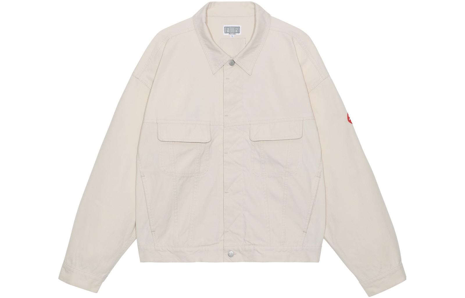 Cav Empt SS23 Solid Single-Breasted Workwear Jacket Light Khaki CES23JK17