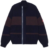 Cav Empt SS23 Stand Collar Zip Long Sleeve Jacket Navy for Men. CE-S23K-N05 Cav Empt SS23 Stand Collar Zip Long Sleeve Jacket Navy for Men. CE-S23K-N05