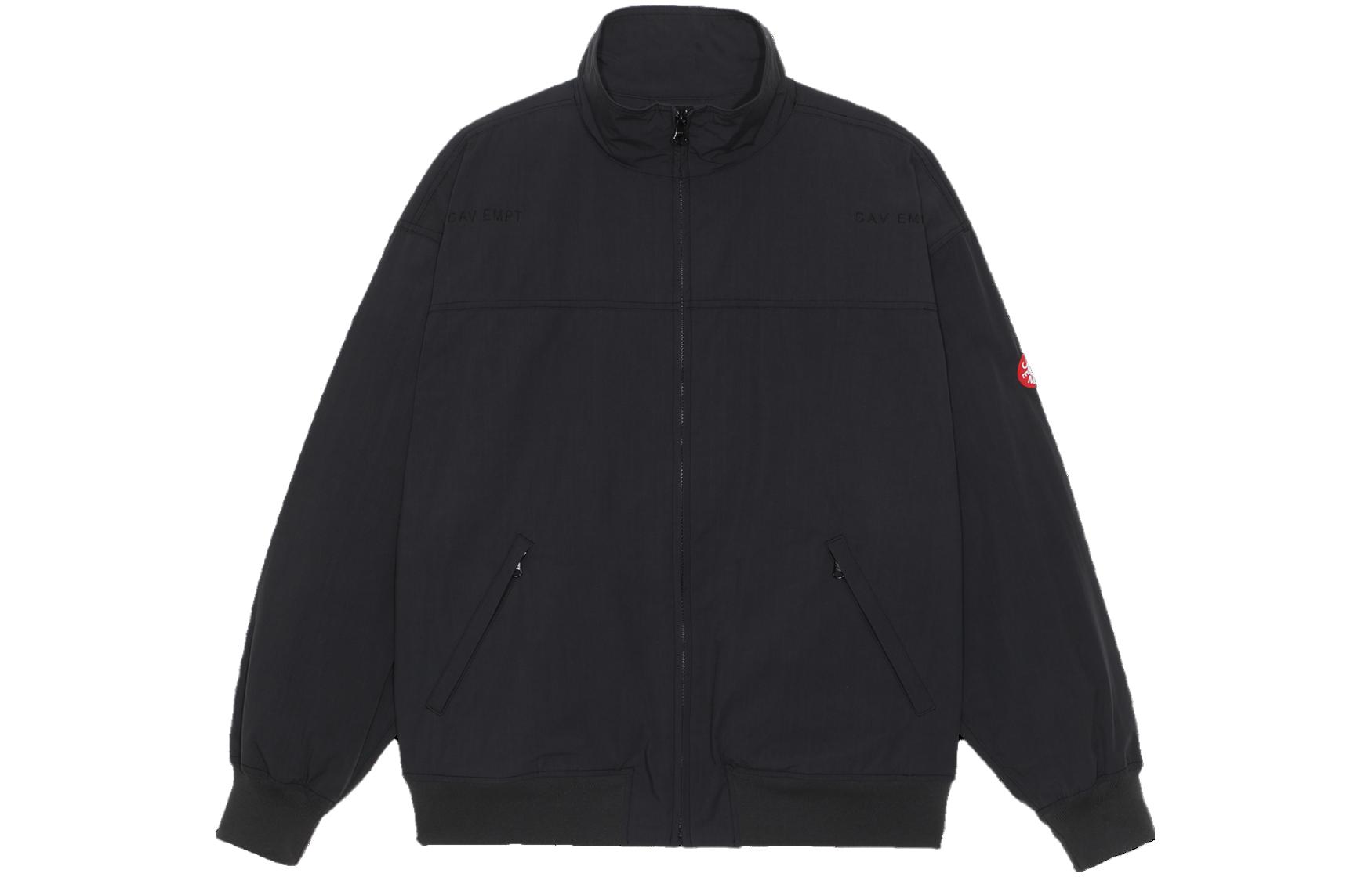 Cav Empt SS23 Waterproof Zip-Up Jacket Unisex Black CES23JK14