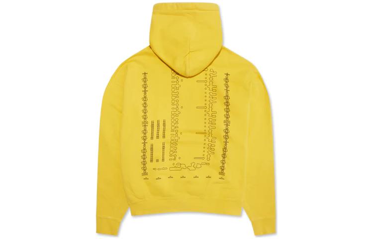 Order Cav Empt SS23 黃色寬鬆版連帽衛衣 背面字母幾何印花 男女款。 CES23CS06SS