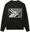 Lookbook Cav Empt SS24 Black Graphic Print Loose Fit Crewneck Sweatshirt. 25CS08MM