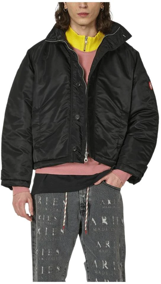 cav-empt-ss-24-black-stand-collar-button-up-long-sleeve-jacket-ces-24-jk-03-001