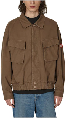 Cav Empt SS24 男士棕色扣領長袖外套 CES24JK12-001 Buy Cav Empt SS24 男士棕色扣領長袖外套 CES24JK12-001