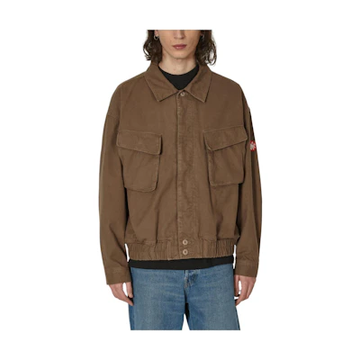 Cav Empt SS24 Brown Button-Up Collar Long Sleeve Jacket for Men CES24JK12-001