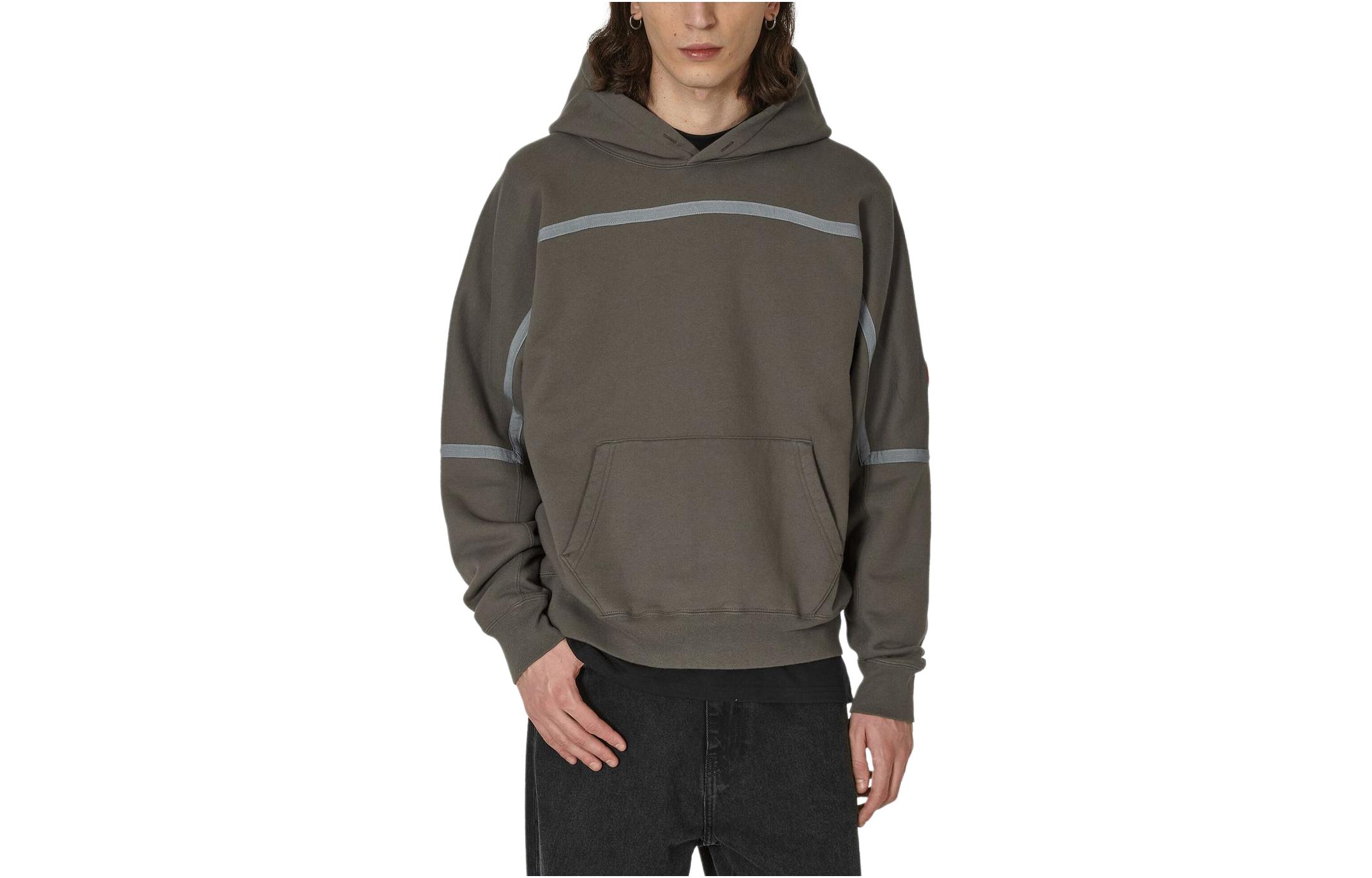 Cav Empt SS24 Charcoal Embroidered Logo Hoodie Pullover CES24CS07-001