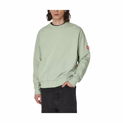 Cav Empt SS24 Green Crewneck Pullover Long Sleeve Sweatshirt Men’s Casual Wear CES24CS09-002