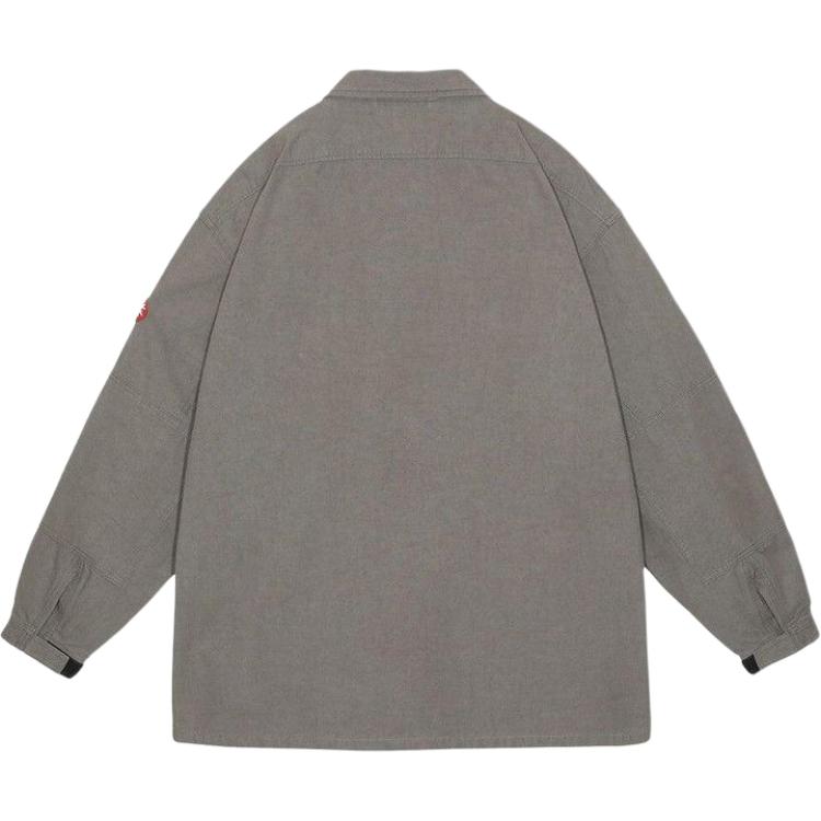 Lookbook Cav Empt SS25多口袋标志长袖夹克 男士女士炭灰色. CES27JK13-CHAR