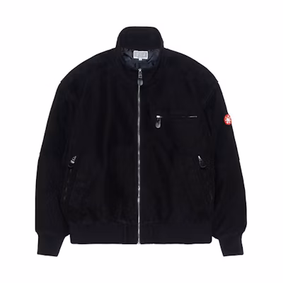 Cav Empt Suede Aviator Jacket for Men Black CES18JK03