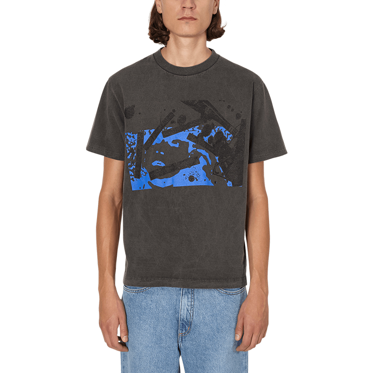 Shop Cav Empt Camiseta Unisex Negra con Diseño Impreso por Doble Cara CES18T17