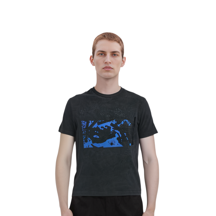 Sizing Cav Empt Camiseta Unisex Negra con Diseño Impreso por Doble Cara CES18T17