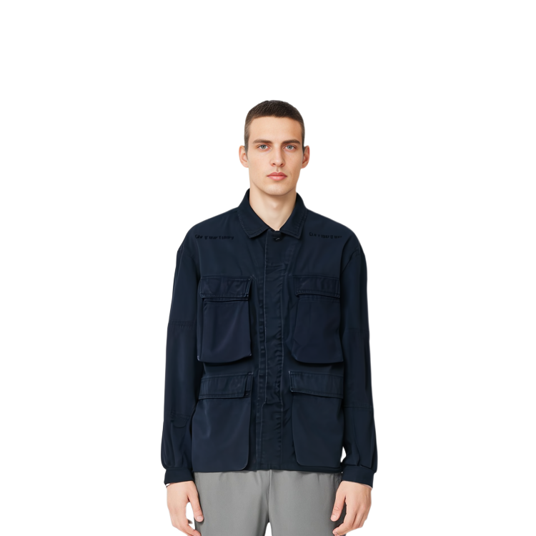 Lookbook Chaqueta Negra Unisex Cav Empt Ajuste Suelto con Cuatro Bolsillos. CES18JK15