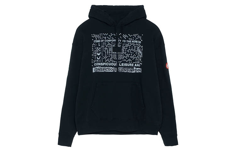Cav Empt Unisex Black Oversized Pullover Sweatshirt CES18CS11