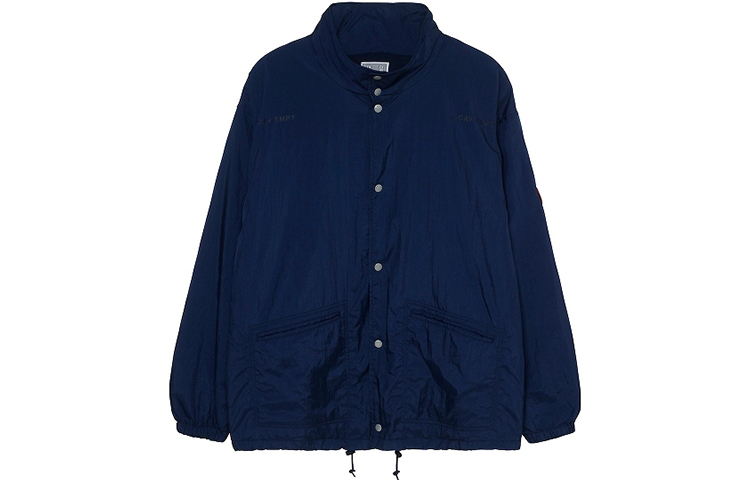 Cav Empt Unisex Casual Windbreaker Jacket - Deep Blue CES18JK19