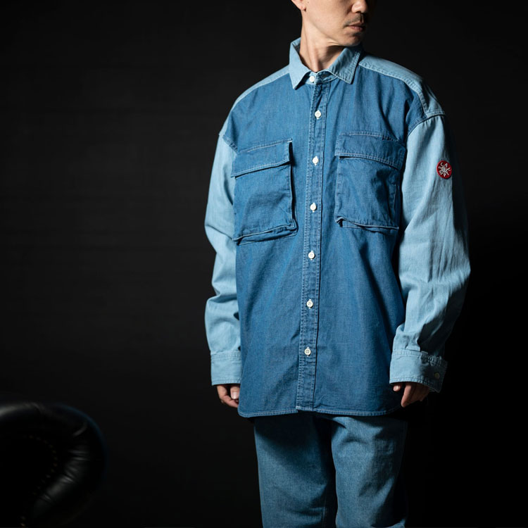 Shop Camisa Denim Azul Unisex de Cav Empt CES18SH01