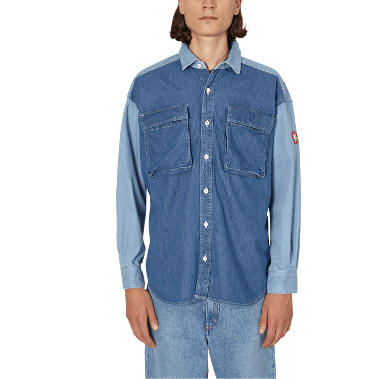 Cheap Camisa Denim Azul Unisex de Cav Empt CES18SH01