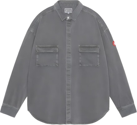 Cav Empt Unisex Denim Shirt with Double Flap Pockets and Hidden Buttons. CES24SH03 Buy Cav Empt Unisex Denim Shirt with Double Flap Pockets and Hidden Buttons. CES24SH03