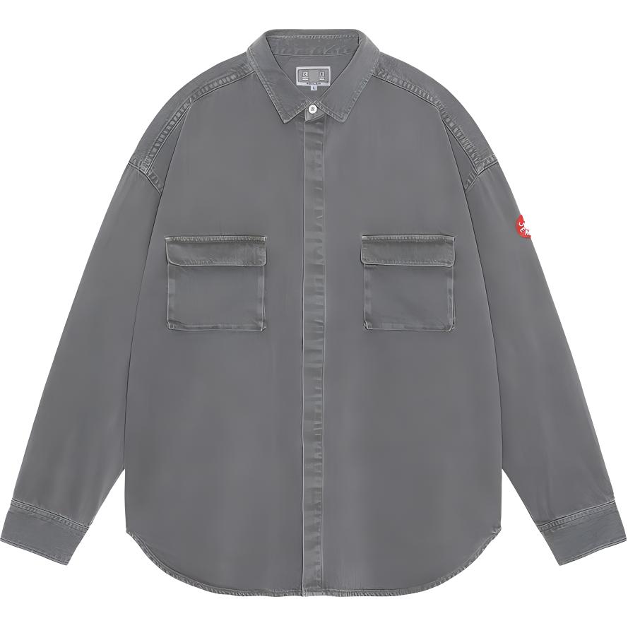 Order Kemeja Denim Unisex Cav Empt dengan Kantong Double dan Kancing Tersembunyi. CES24SH03