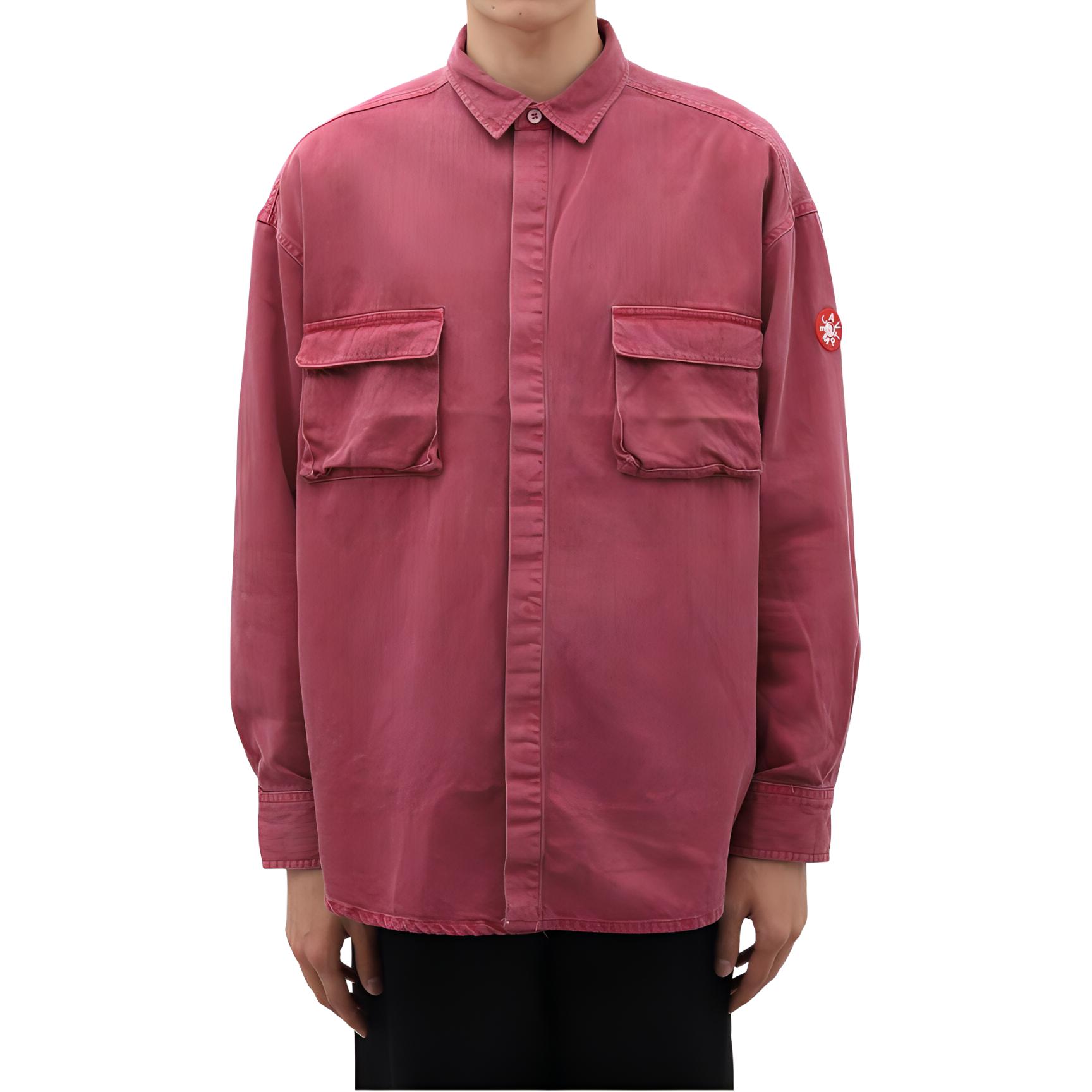 Lookbook Kemeja Denim Unisex Cav Empt dengan Kantong Double dan Kancing Tersembunyi. CES24SH03