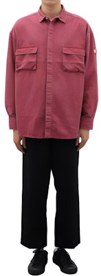 Cav Empt Unisex Denim Shirt with Double Flap Pockets and Hidden Buttons. CES24SH03 Shop Cav Empt Unisex Denim Shirt with Double Flap Pockets and Hidden Buttons. CES24SH03