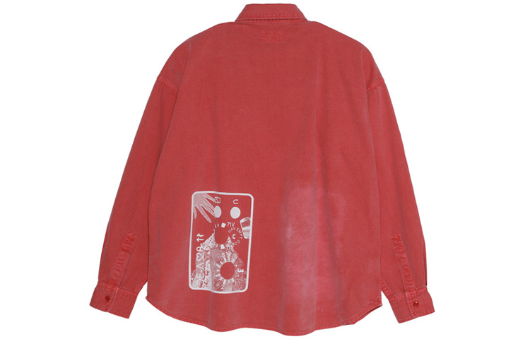 Cav Empt Unisex Loose Fit Long Sleeve Denim Shirt. CES15SH01