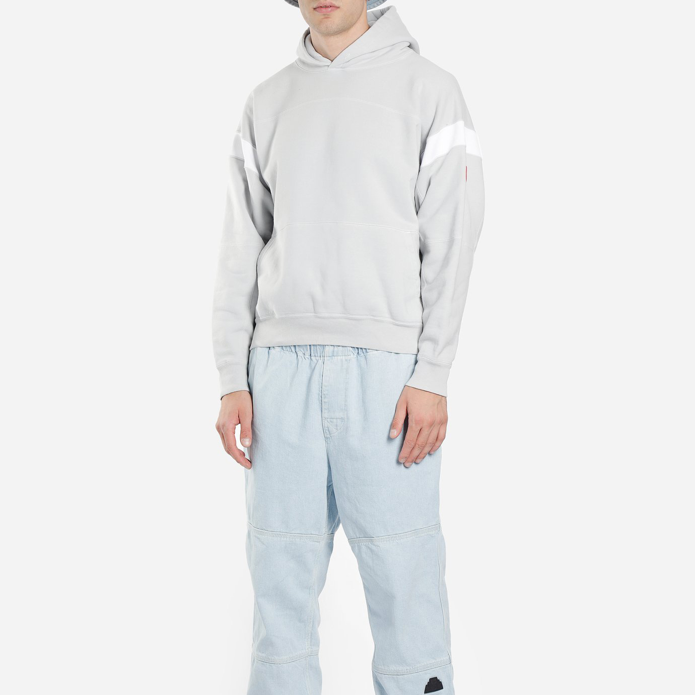 Sizing Cav Empt Unisex Overdye Panel Heavy Pullover Hoodie Gray CES16CS16