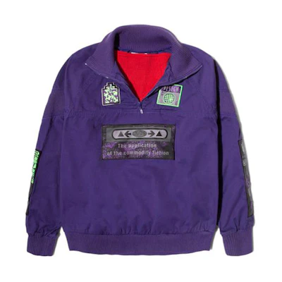 Cav Empt Unisex Purple Half-Zip Pullover Jacket CES16JK23